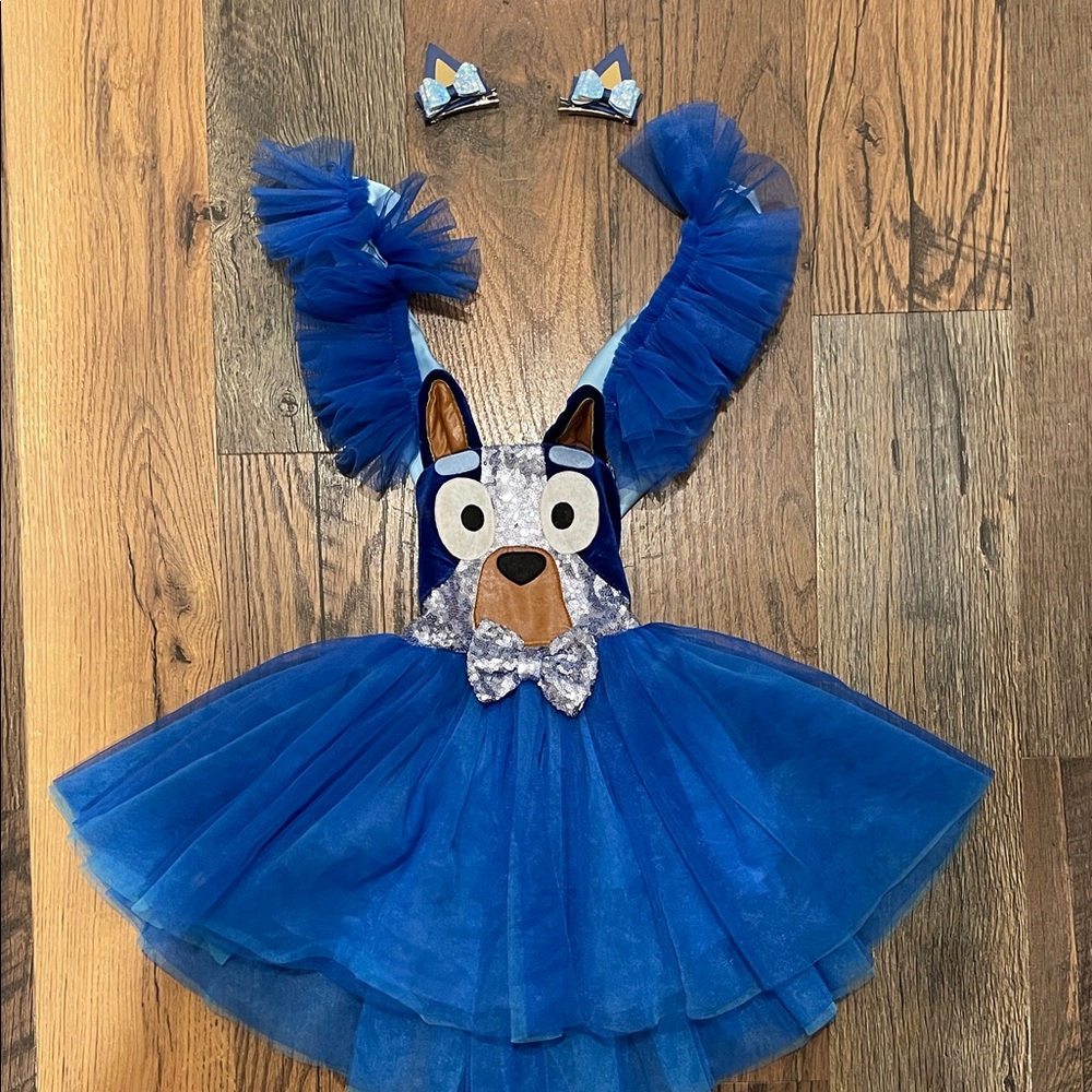Bluey Halloween costume- tulle dress